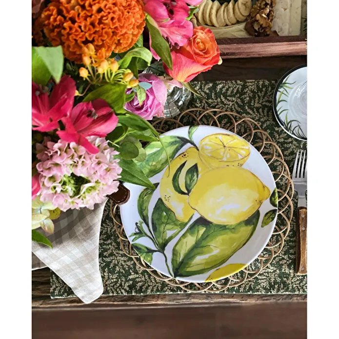 Fern&Co Santorini Cruise Collection Küçük Tabak 4 Lü Set