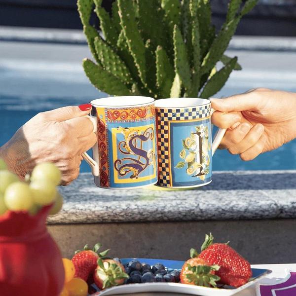 Baci Milano Ortigia M Harfli Tabak 15 cm x 15 cm