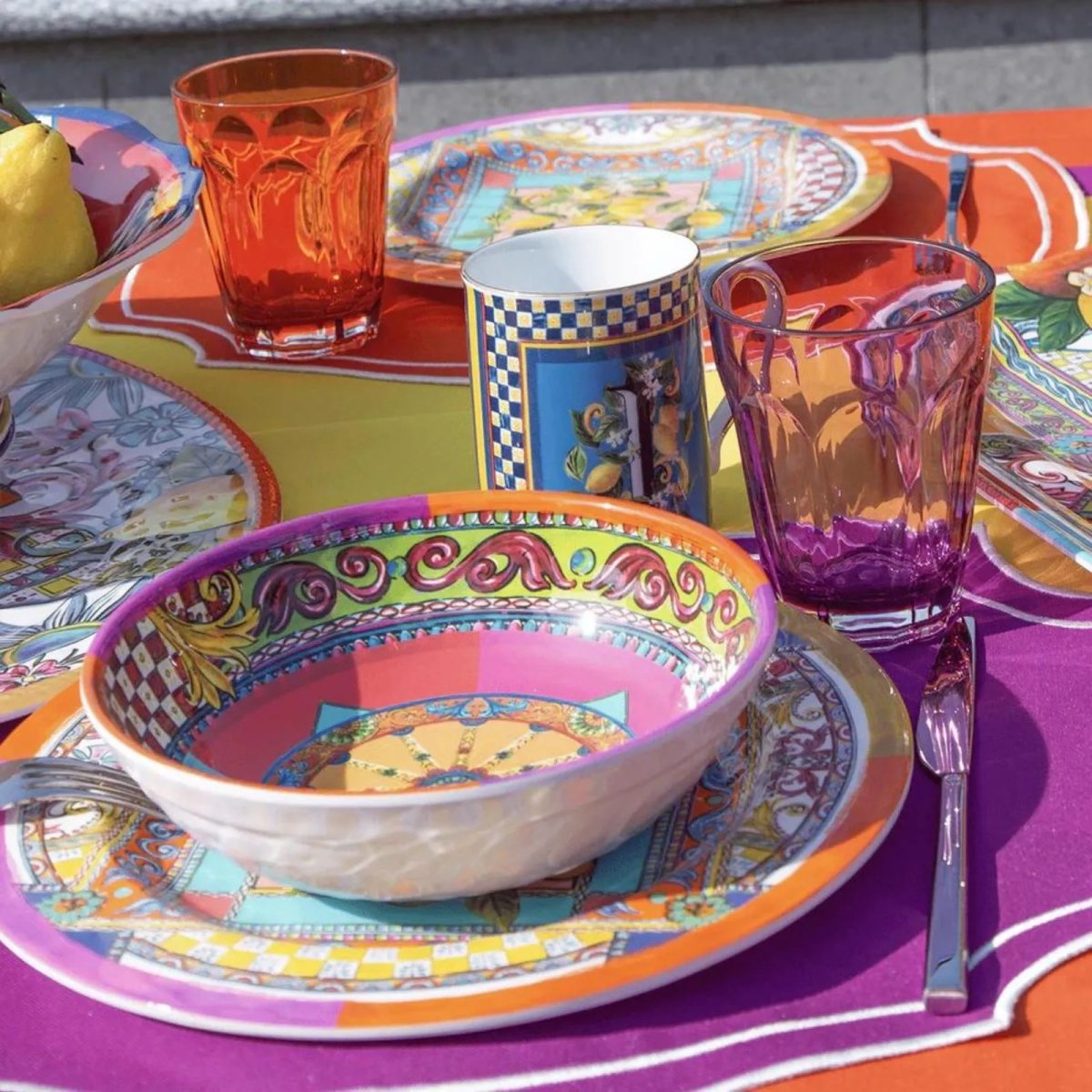 Baci Milano Portofino Tabak 11 cm x 11 cm