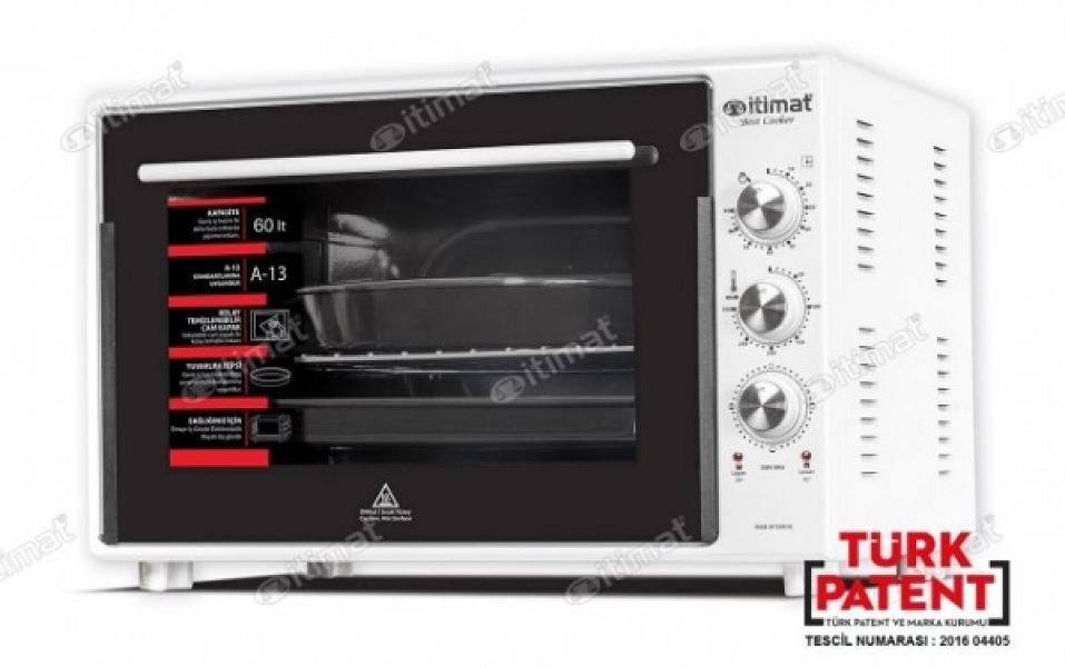 İtimat I-60 Timerli Termostatlı Çift Camlı Fırın