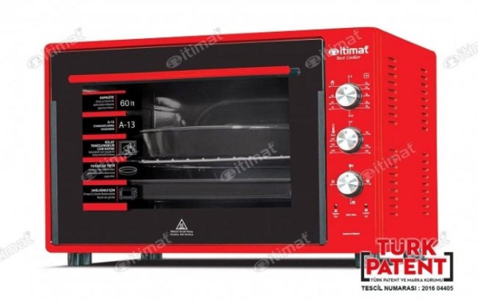 İtimat I-60CG Tavuk Çevirmeli Çift Camlı Fırın