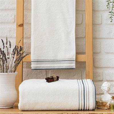 Schafer Home Rosy Armürlü Havlu 70x140 Cm-Krem