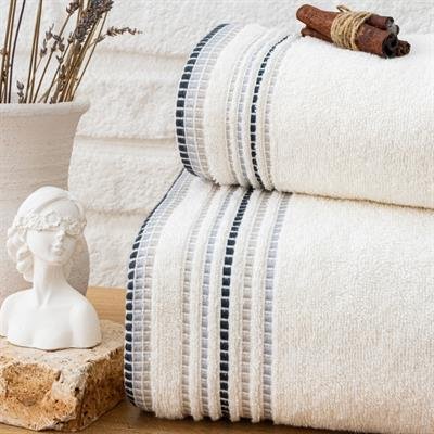 Schafer Home Rosy Armürlü Havlu 70x140 Cm-Krem