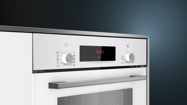 Siemens HB012FBW1T iQ100 Ankastre Fırın 60x60 cm Beyaz