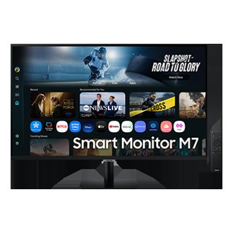 Samsung Smart Monitor M7 M70F (Black) 4K Samsung Vision AI