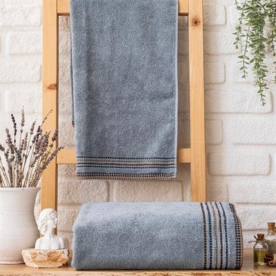 Schafer Home Rosy Armürlü Havlu 70x140 Cm-İndigo