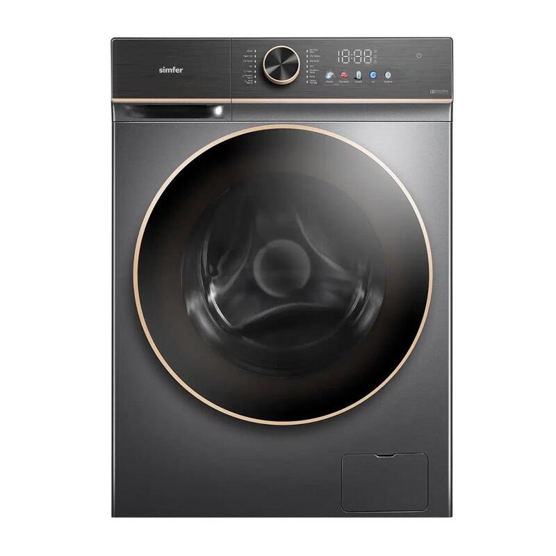 Simfer 1022 G 1200Devir 10Kg Solo Çamaşır Makinesi Gri-Bakır