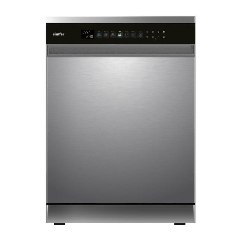 Simfer 742 ID 14 Kişilik 7 Programlı Solo Bulaşık Makinesi Inox