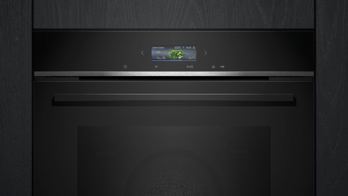 Siemens HB734G1B1 iQ700 Ankastre Fırın 60x60 cm Siyah