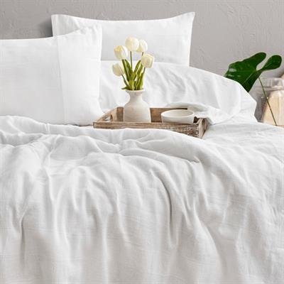 Schafer Home Etamine Pamuk ÇK Nevresim Takımı 4 Parça-Beyaz