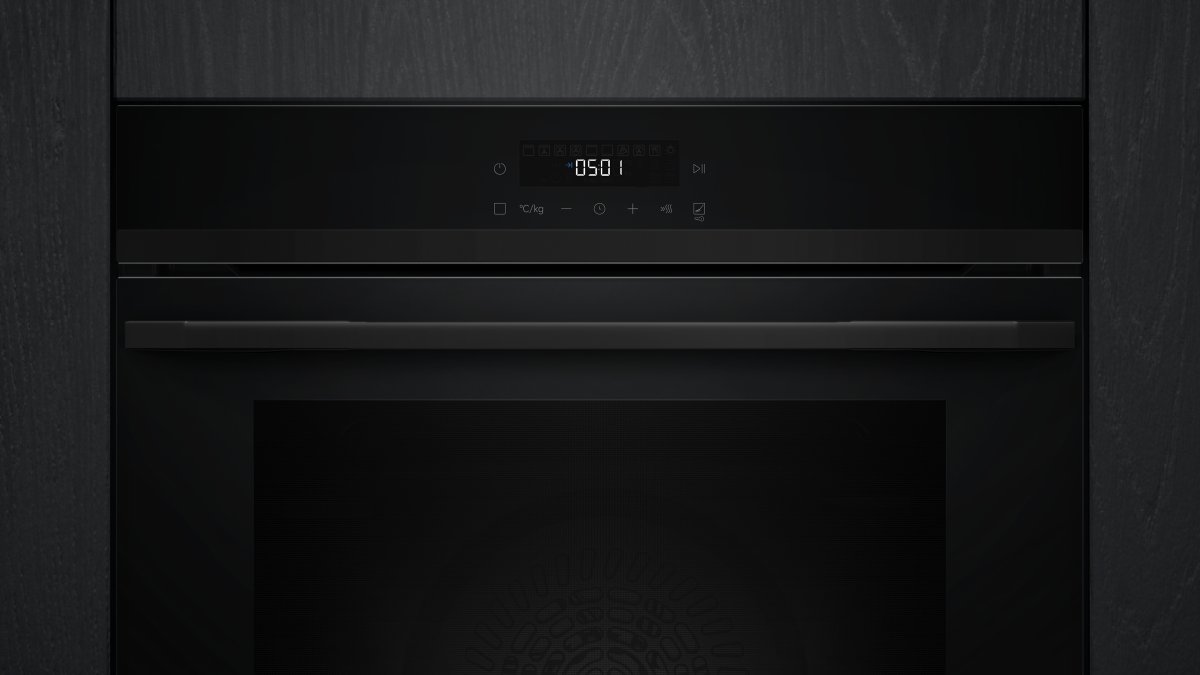 Siemens HJ852GYB0T iQ500 Ankastre Fırın 60x60 cm Siyah