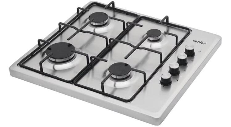 Simfer 3019-N Set Üstü İnox Emaye Ocak 4G Doğalgaz
