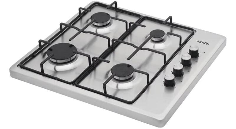 Simfer 3019-N Set Üstü İnox Emaye Ocak 4G Doğalgaz