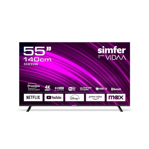 Simfer 55SFSV6B 140 Ekran 55" VIDAA LED 4K ULED Televizyon