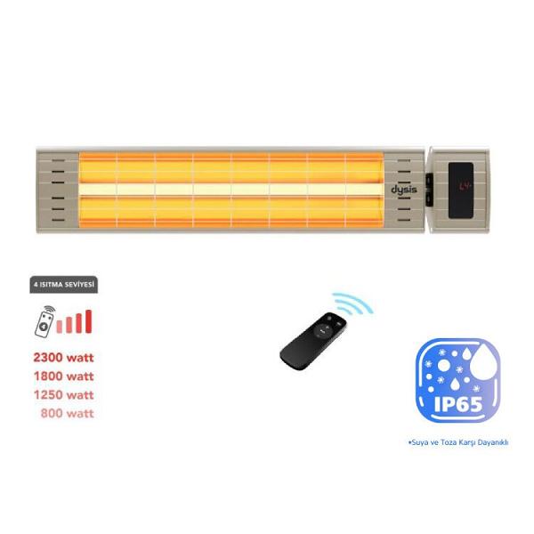 Dysis Art Plus Karbon Serisi IP65 2300W Bej Uzaktan Kumandalı İ��/Dış Mekan Isıtıcı DH-7470