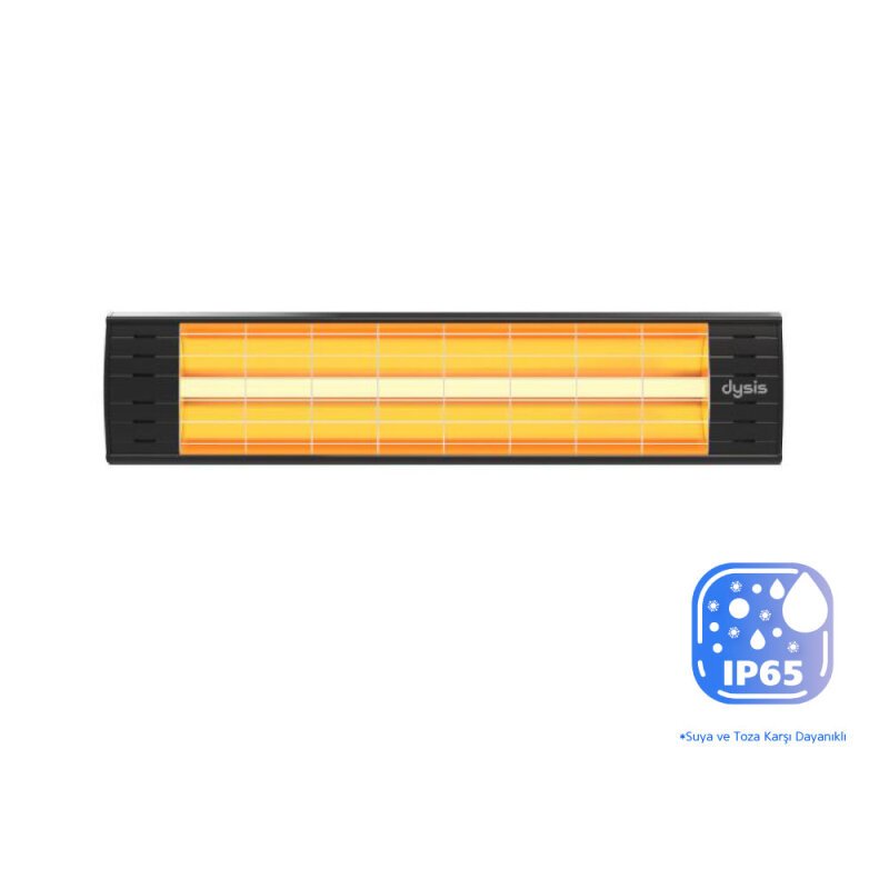 Dysis DH-7452 Art Plus Karbon Serisi IP65 2300W Siyah Uzaktan Kumandalı İç/Dış Mekan Isıtıcı
