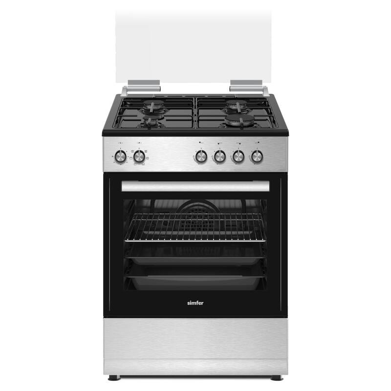 Simfer 1260 Tam Boy Fırın 4G Turbo 7 Fonksiyon + Grill Siyah 60x60 cm