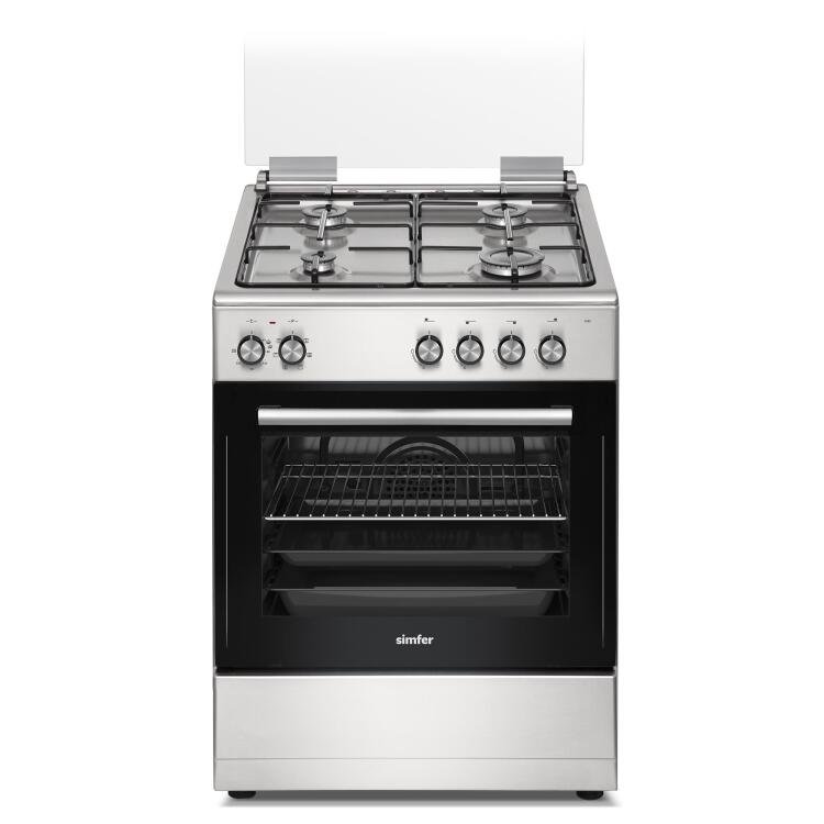 Simfer 1245 Tam Boy Fırın 4G Turbo 7 Fonksiyon Inox 60x60 cm
