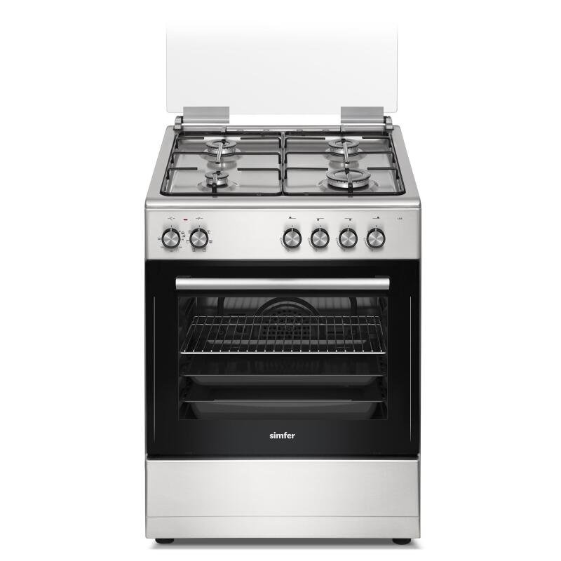 Simfer 1245 Tam Boy Fırın 4G Turbo 7 Fonksiyon Inox 60x60 cm