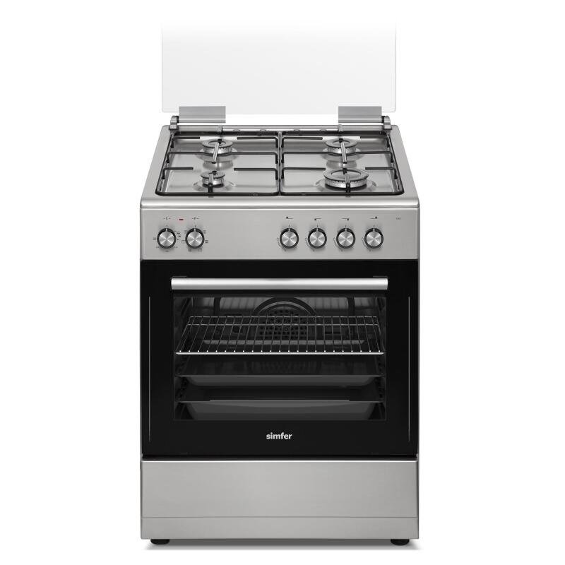 Simfer 1245 Tam Boy Fırın 4G Turbo 7 Fonksiyon Inox 60x60 cm