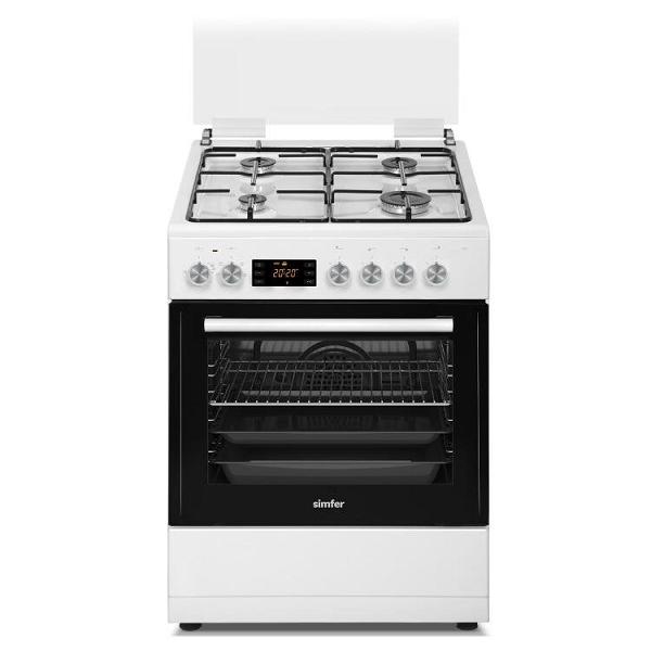 Simfer 1223 Tam Boy Fırın 4G Turbo 7 Fonksiyon Beyaz 60x60 cm