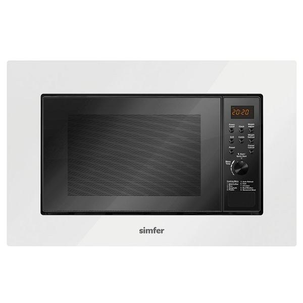 Simfer 2360 23Litre Full Ankastre Mikrodalga Fırın Beyaz Cam