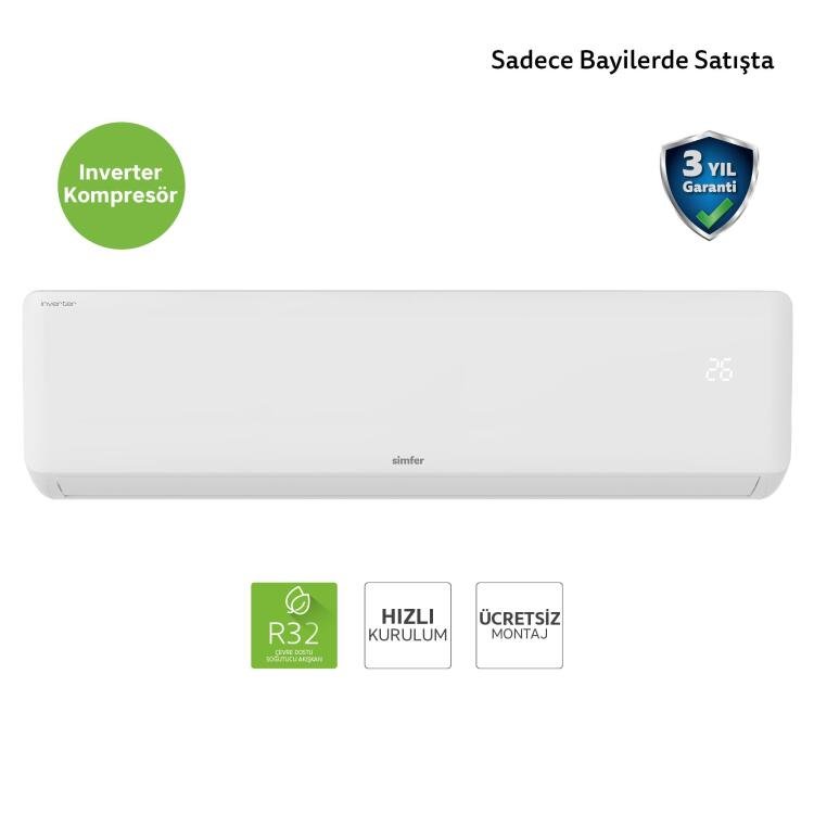 Simfer Split Klima A++ Inverter 24.000 Btu R32