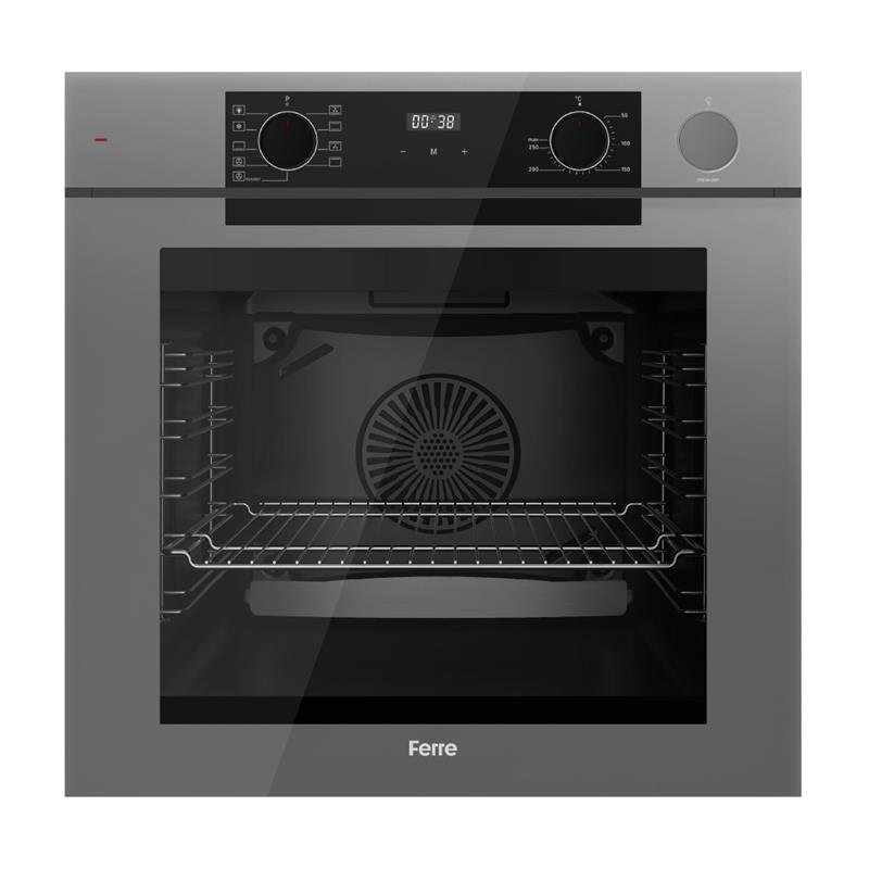 Ferre Artline FryArt-Steam Gri Ankastre Set (Fırın + Ocak + Davlumbaz)