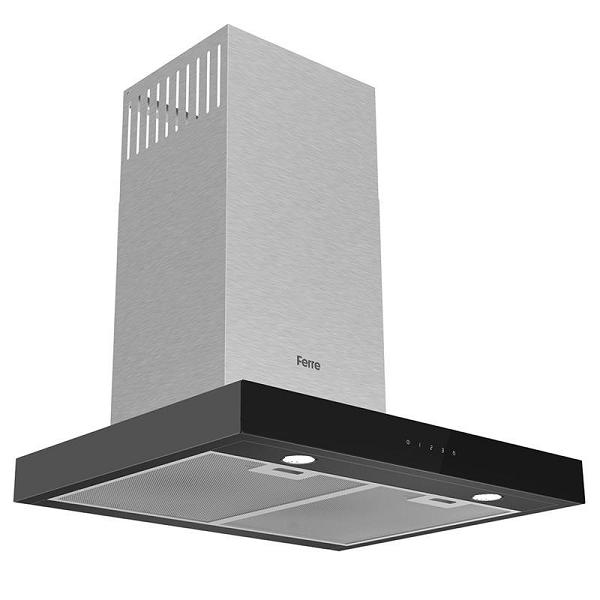Ferre D100 Siyah T Tipi Ankastre Davlumbaz 60cm