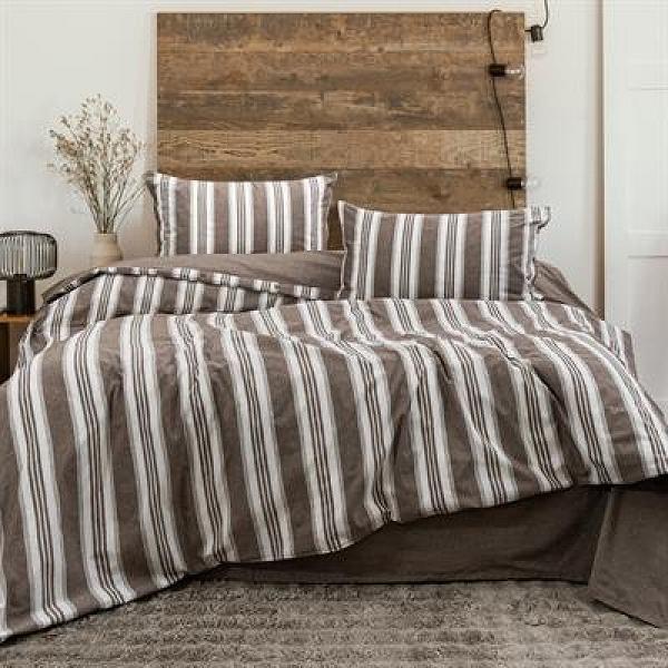 Schafer Home Clasy İpliği Boyalı ÇK Nevresim Takımı 4 Parça-Kahverengi