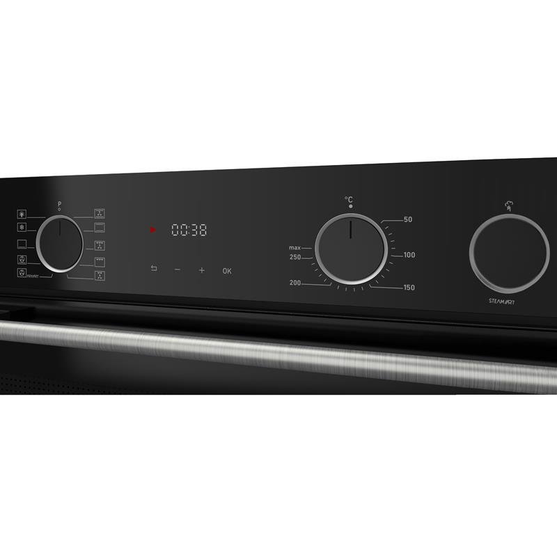 Ferre XE64CS Siyah FryArt-Steam Ankastre Fırın