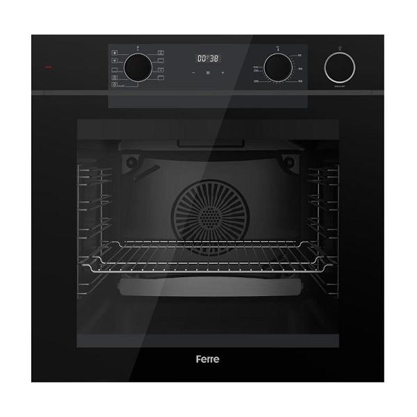 Ferre QEP64CS Siyah FryArt-Steam Ankastre Fırın