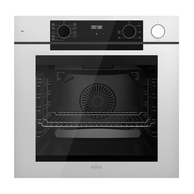 Ferre QEP64CB Beyaz FryArt-Steam Ankastre Fırın
