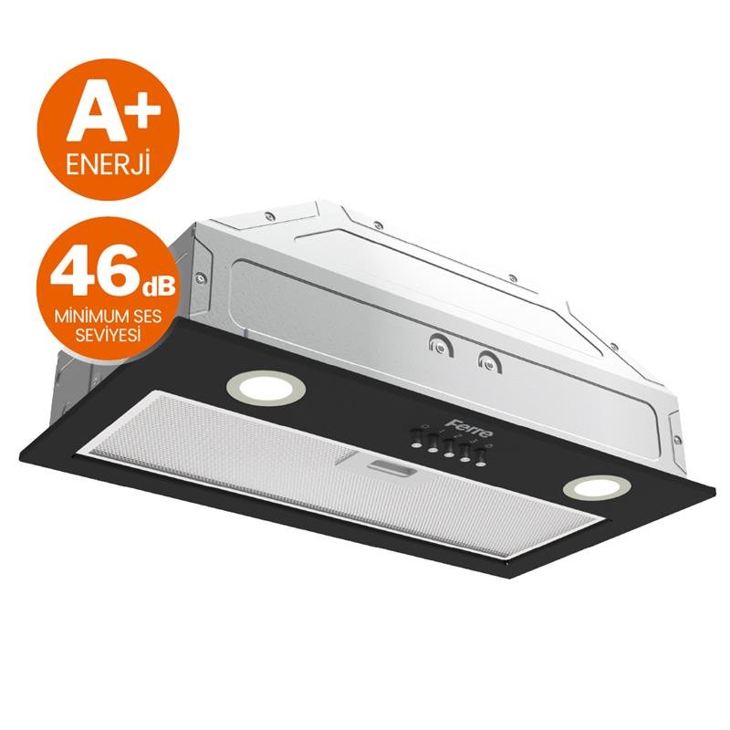 Ferre D050-SA SilentArt Siyah Gömme Aspiratör