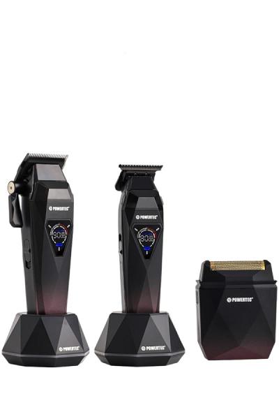 Powertec TR-5800 Saç-Sakal-Ense-Günlük Tıraş Makinesi 3'lü Set ( 0.5mm Tarak Dahil )