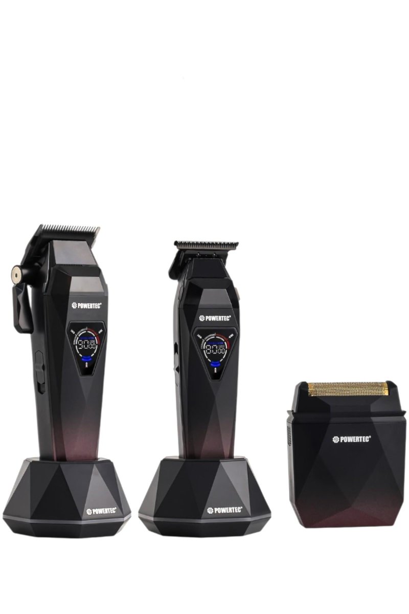 Powertec TR-5800 Saç-Sakal-Ense-Günlük Tıraş Makinesi 3'lü Set ( 0.5mm Tarak Dahil )