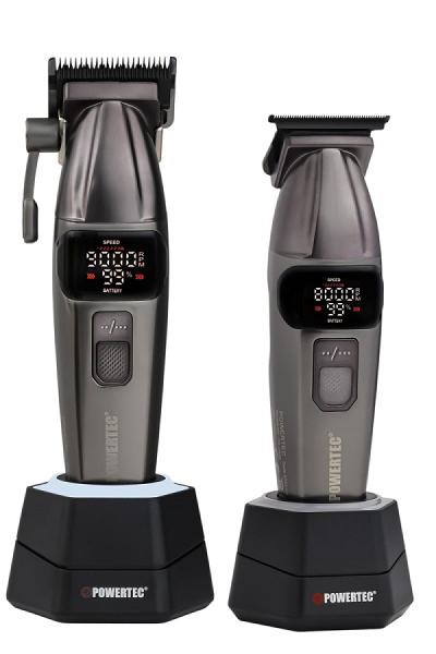 Powertec TR-4646 & TR-2626 Profesyonel Tıraş Makinesi 2'li Set | Erkek Bakım Seti