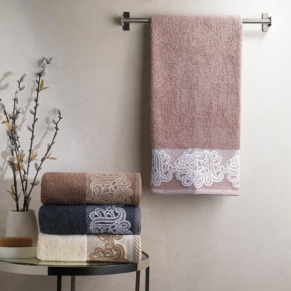 Schafer Home Lace Havlu 50x90 cm 1 Parça-Mürdüm