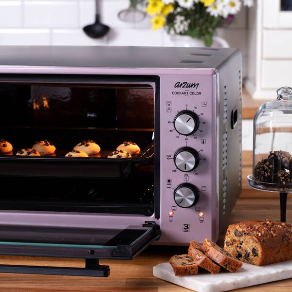 Arzum Cookart Color 50 L Çift Camlı Fırın - Dreamline - AR2034