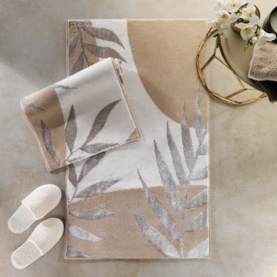 Schafer Home Floral 2 li Banyo Paspası-Bej