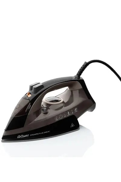 Arzum AR6030 SteamPro Plus Buharlı Ütü 2400W, Seramik Taban, 175 gr/min Şok Buhar, Kahverengi