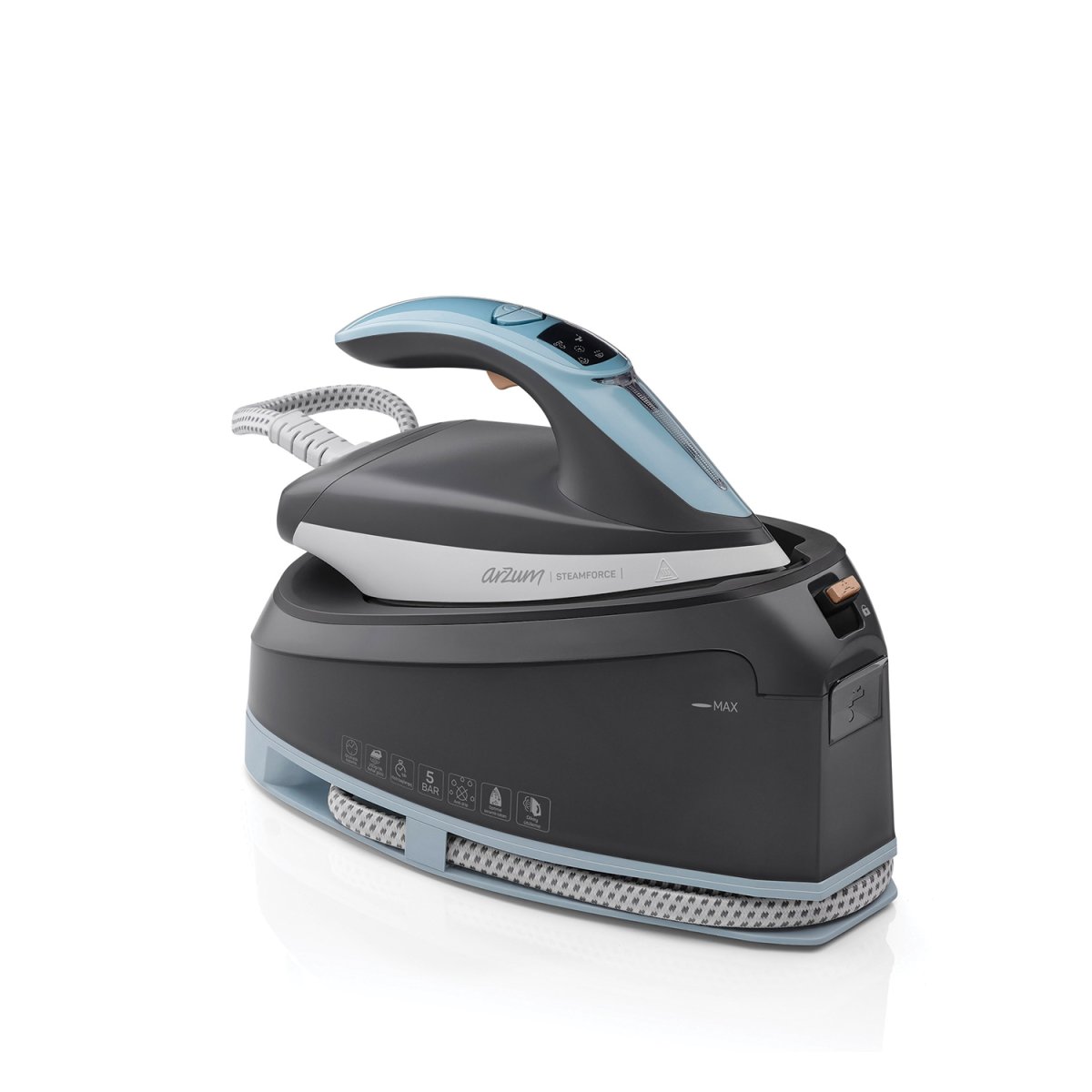Arzum AR6001 Steamforce Buhar Kazanlı Ütü 2400W, 250 g/dk Buhar Gücü, Misty