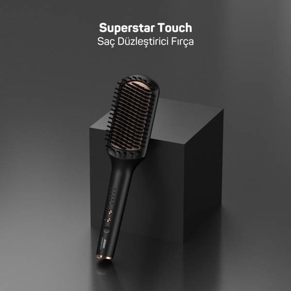 Arzum Superstar Touch | Saç Düzleştirici Fırça - Siyah | AR5068-0100