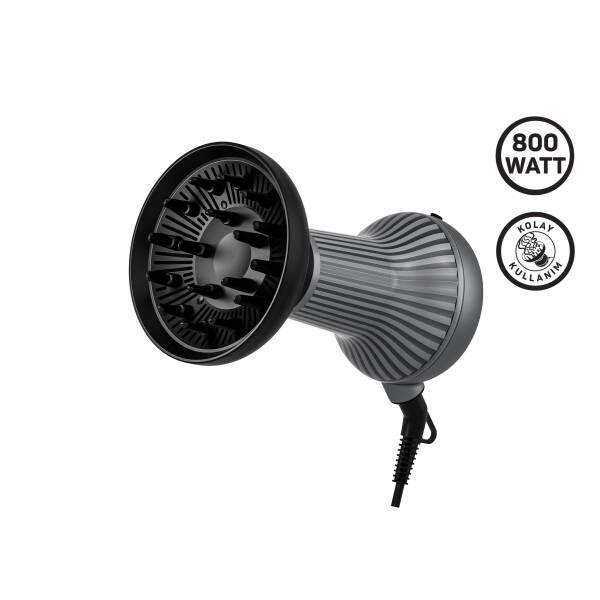 Arzum AR5124 Trendcare Curly 800W Saç Kurutma Makinesi, Difüzör Başlıklı, Bukle Belirginleştirici