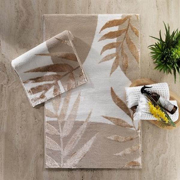 Schafer Home Floral 2 li Banyo Paspası-Gold