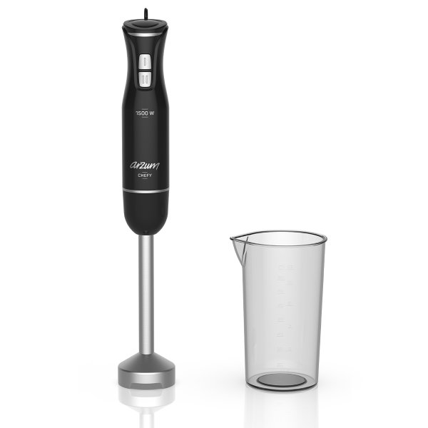 Arzum AR1139 Chefy El Blender 1500W, 2 Kademeli, Karıştırma Kabı, Siyah