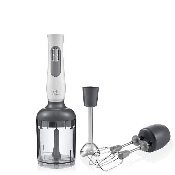 Arzum FL195 Felix Blenix Mini El Blender Seti 900W, Çırpıcı ve Doğrayıcılı, Beyaz
