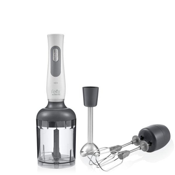 Arzum FL195 Felix Blenix Mini El Blender Seti 900W, Çırpıcı ve Doğrayıcılı, Beyaz