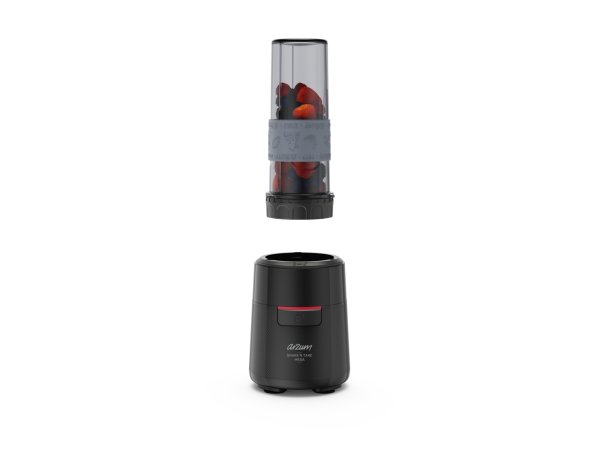 Arzum AR1193 Shake'N Take Megamix Sürahi Blender 550W, 1L Sürahi, 550 ml Taşınabilir Şişe, Siyah