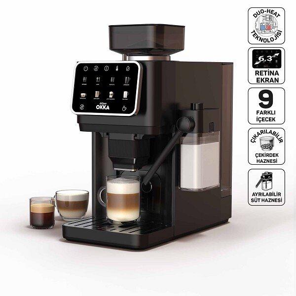 Arzum OK0042 Okka Barista Pro Otomatik Espresso Makinesi, Krom